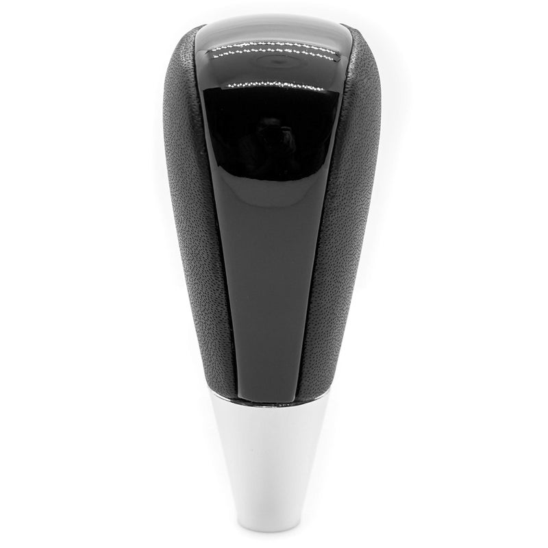 SHIFTIN مقبض نقل الحركة من SHIFTIN مصنوع من الجلد والخشب لتويوتا أفالون يارس 4رانر لاند كروزر سيينا كامري سولارا تاكوما ولكزس ES300 ES330 GS300 GS400 GS430 SC300 SC400 (جلد أسود/أسود لامع) - Image 3